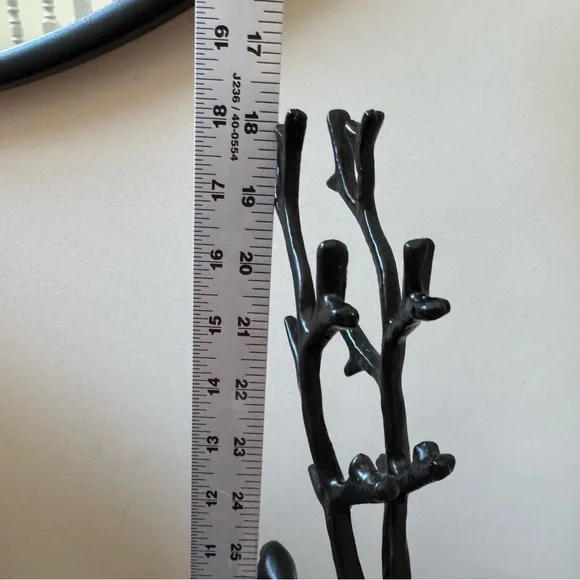 GRANVILLE LANEBlack Reindeer Set of 3Winter metal ChristmasDecor NEW
